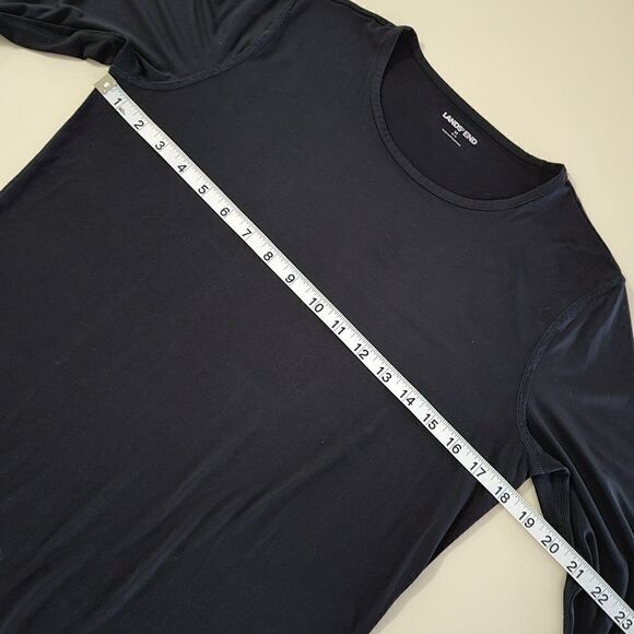 Lands End Women's Black Long Sleeve Top - Picture 4 of 10